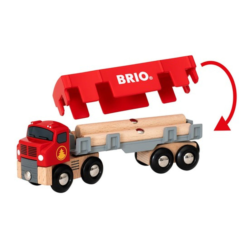 BRIO Lumber Truck 6pc Toy Car 3yrs+