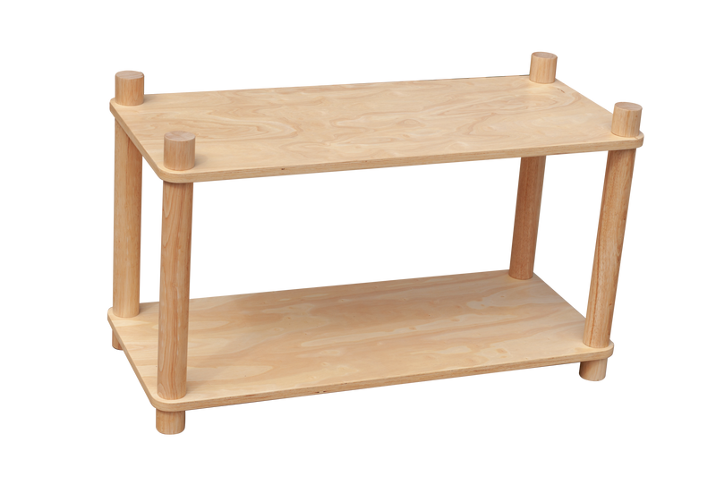 Qtoys Montessori 2 tier shelf 90cm (L) x 40cm (W) x 43.5cm (H) Kids Storage Furniture (Furniture Shipping)