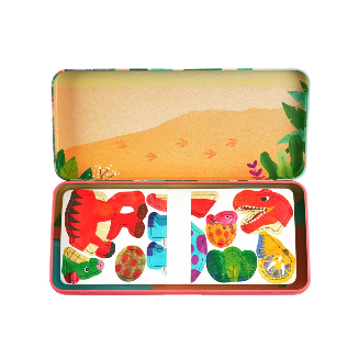 MierEdu Travel Magnetic Puzzle Box Dinosaur Land Travel Toys Dinosaur Toys 3yrs+