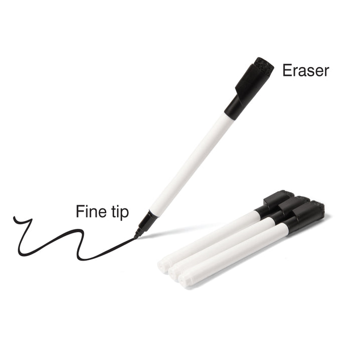 Write & Wipe Pens with Eraser