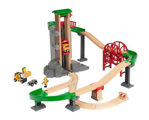 BRIO Set Lift and Load Warehouse Set 32 Pcs 3yrs+ - My Playroom 