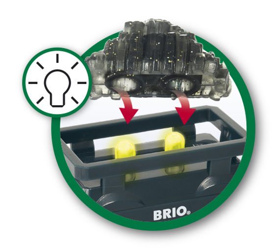 BRIO Light Up Gold Wagon 2pcs Toy Car Best Seller 3yrs+