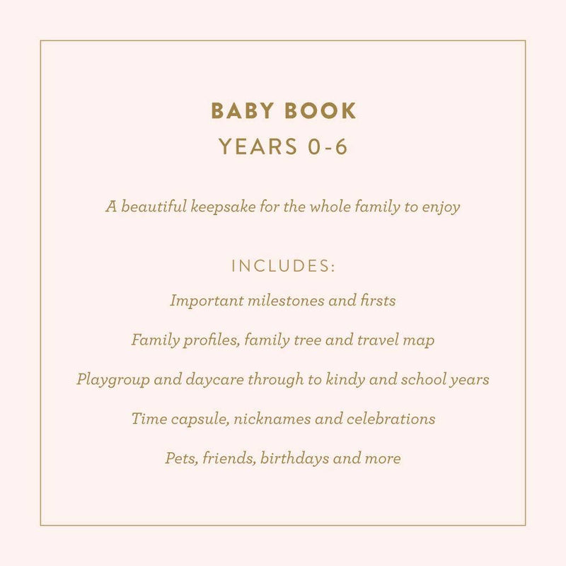 Fox & Fallow Baby Book Buttermilk Baby Journal Keepsake Memory Book (Hardcover)