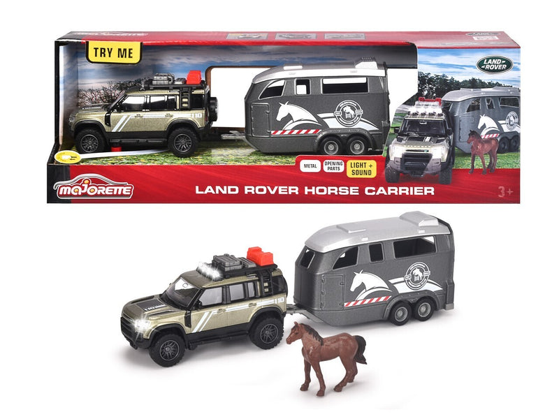 Majorette Land Rover Horse Carrier With Lights and Sound Toy Car 3yrs+
