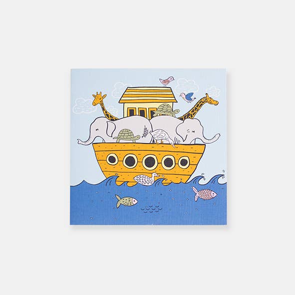 Noah's Ark Baptism Greeting Card by Two Little Ducklings Baptism Card