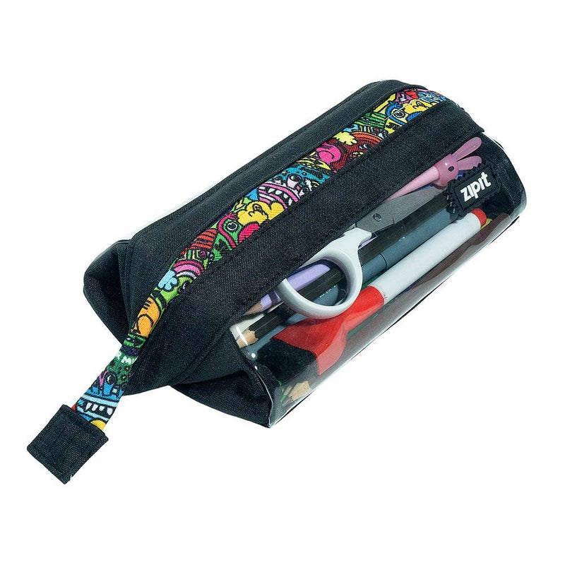ZIPIT Clear Lenny Pencil Case Stationary Best Seller 3yrs+
