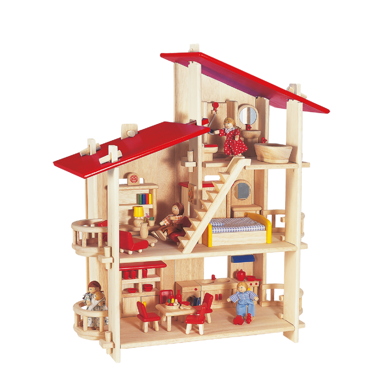 Blue Ribbon Multi Level Doll House 3yrs+ (Furniture Shipping)