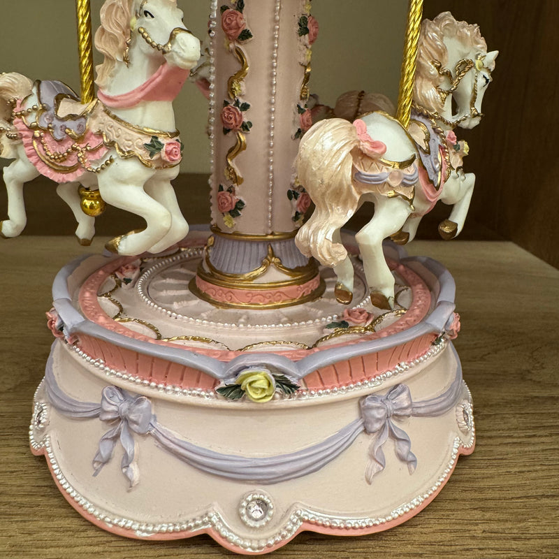 Carousel Music Box Revolving Horse Royal Purple Best Seller Most Loved in Store