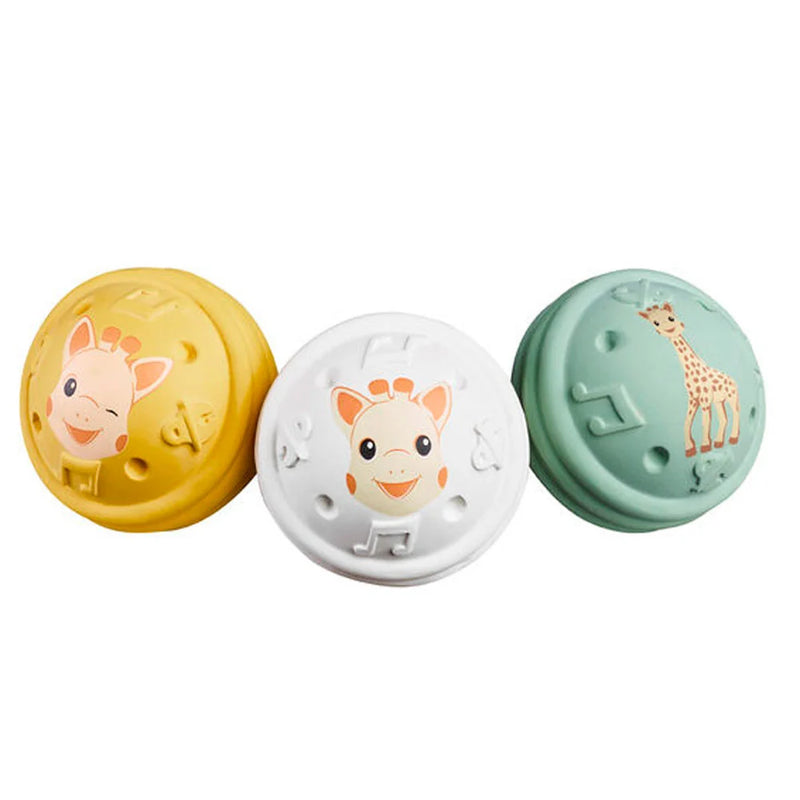 Sophie La Girafe 3 Musical Balls Sensory Gift Ideas for Baby 3m+