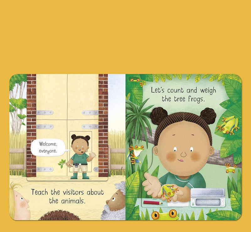 Busy Day Zookeeper Lift the Flap (Board Book) by Dan Green Kids Picture Book