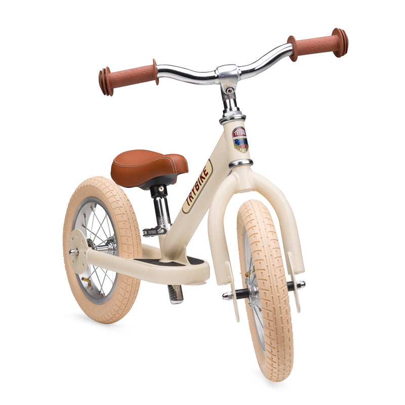TryBike Trike Vintage CREAM 2 in 1 Balance Bike Kids Toddler Bike Best Seller 18mths-6yrs (Bulky Shipping)