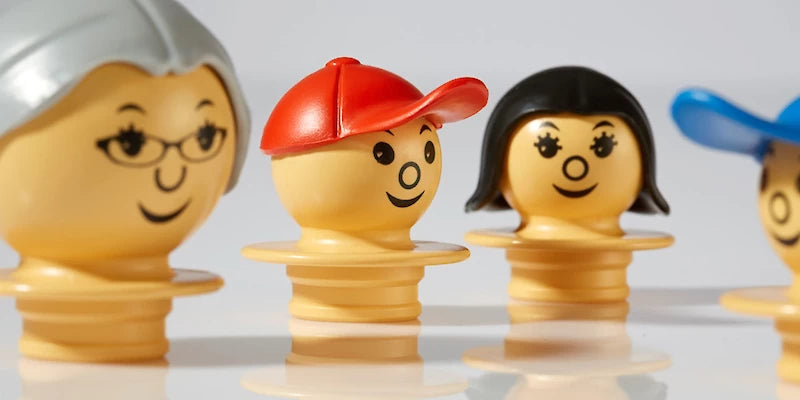 Mobilo Figures Light Set of 6 Creative Construction Toy Build Play Learn for Children STEM Cognitive Developmental Toys for Preschoolers 3yrs+