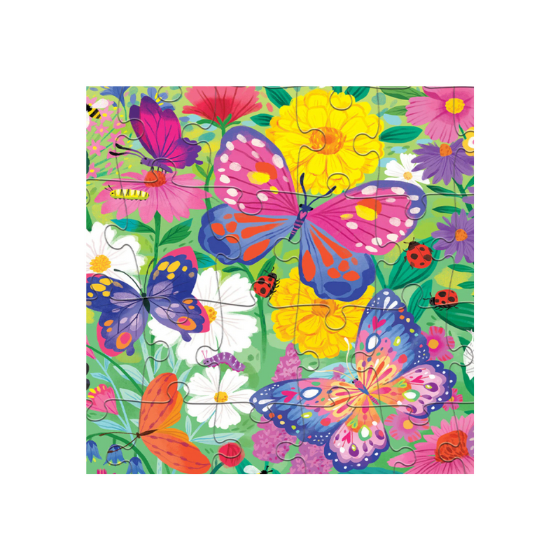 Crocodile Creek Holographic Puzzle 50pc Butterflies Cognitive Developmental Toys for Preschoolers 3yrs+