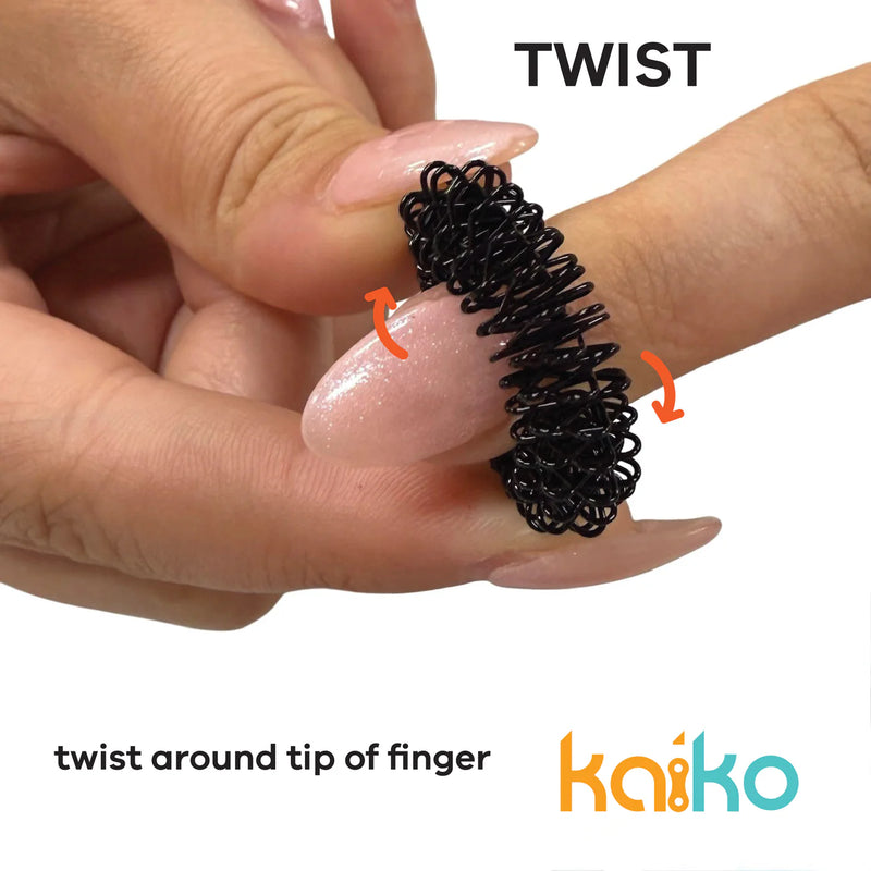 Kaiko Oil Slick Finger Spikey Duo Travel Fidget Toys Sensory Toys 3yrs+