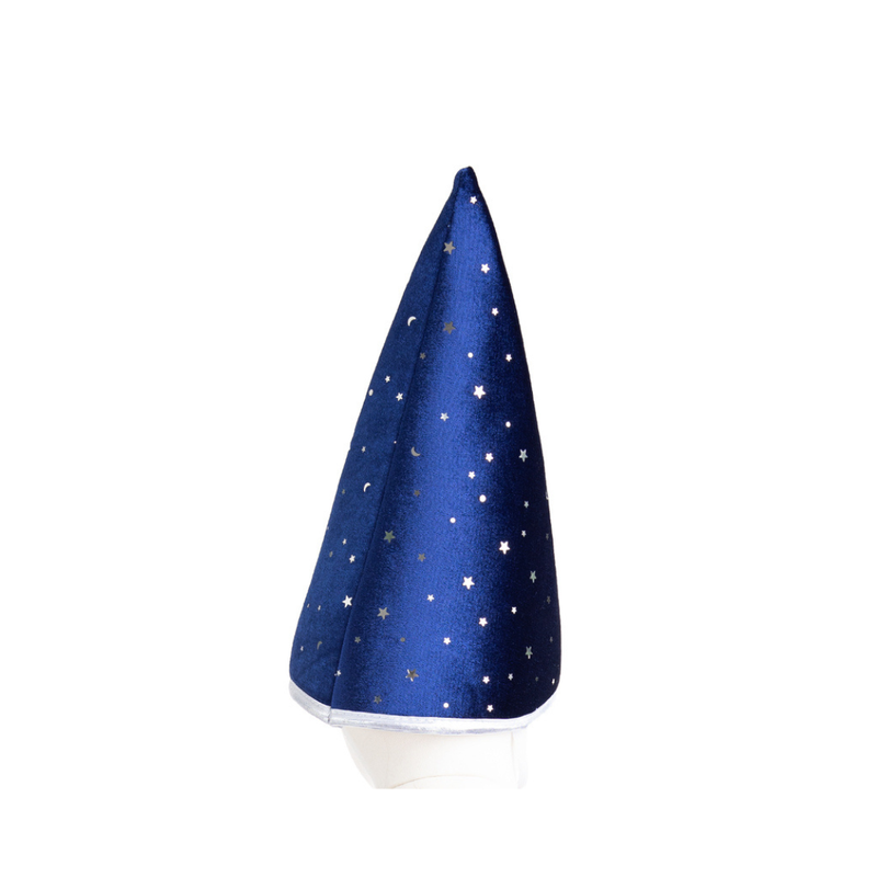 Blue and Silver Sparkle Wizard Cape & Hat Size 4-6 by Great Pretenders Costumes 4yrs+