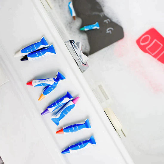 Kitpas Bath Crayons 10 Colour With Sponge Art and craft for kids Bath Toys 3yrs+