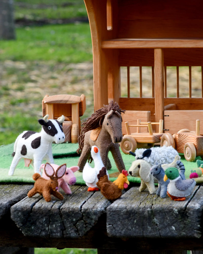 Tara Treasures Felt Sheep Pretend & Imaginative Play Farm Animal Toys Felt Animals 3yrs+