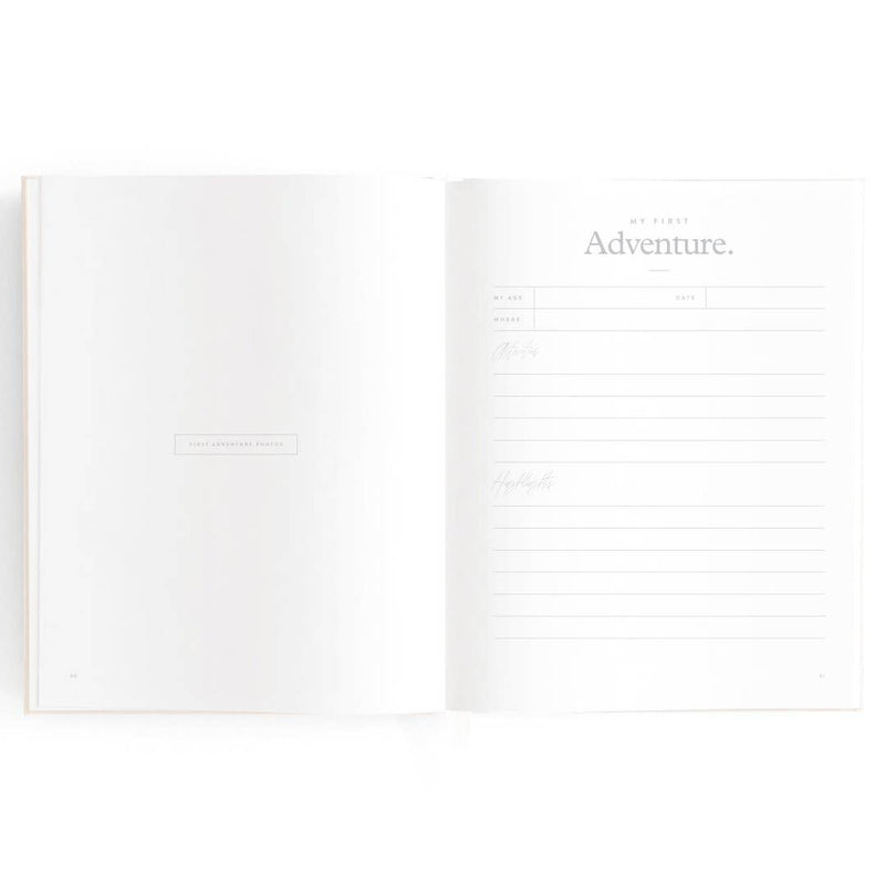 Fox & Fallow Baby Book Buttermilk Baby Journal Keepsake Memory Book (Hardcover)