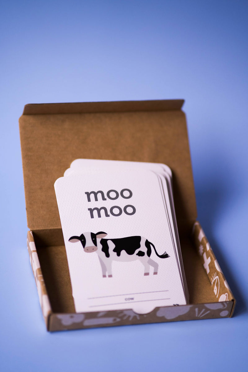 Animal Sounds Flash Cards by Two Little Ducklings 3yrs+