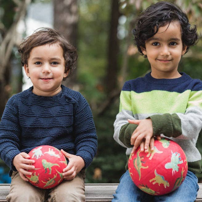 Crocodile Creek Playground Ball Dinosaurs Red Dinosaur toy