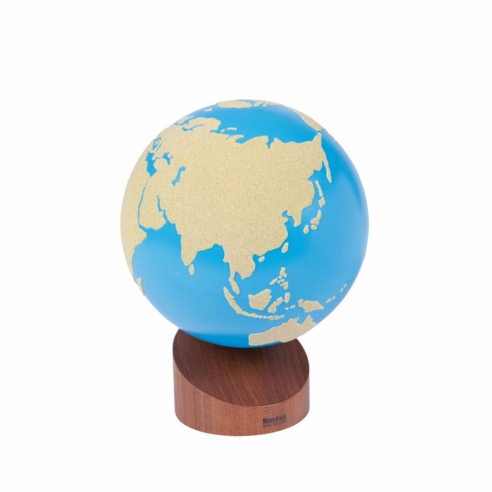 Montessori Globe Of The World Parts Sandpaper