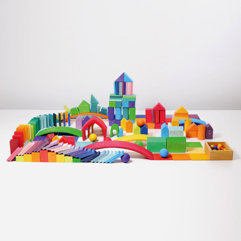 Grimm's Shape and Colours Building Blocks Set 3yrs+