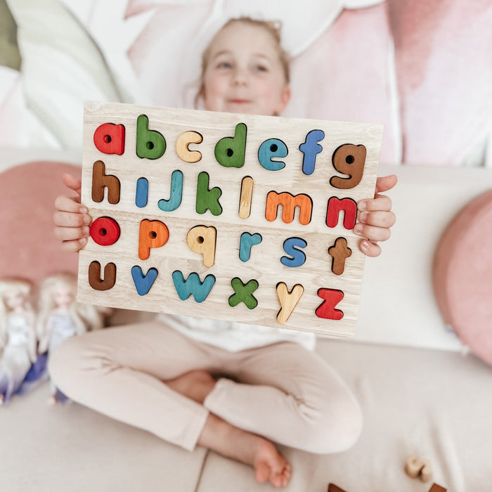 Qtoys Rainbow Lowercase Letter Puzzle 3yrs+