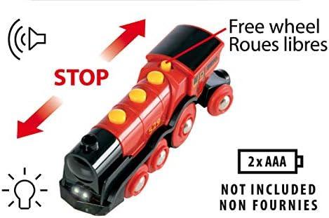 BRIO Battery Operated Mighty Red Action Locomotive 3yrs+ - My Playroom 