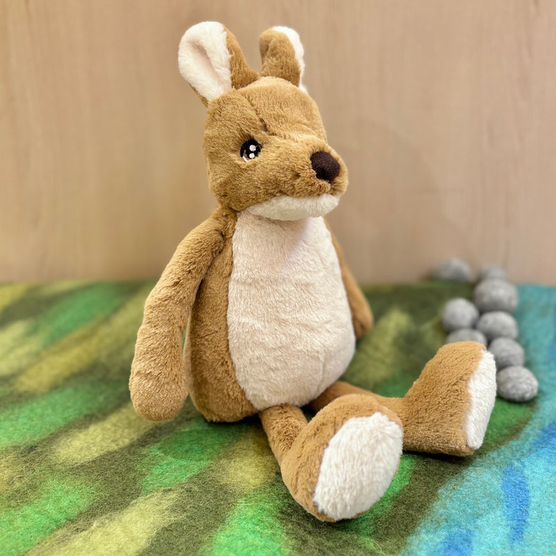 Eco Cuddly Kangaroo 25cm Plush Toys Gifting Idea for 3yrs+