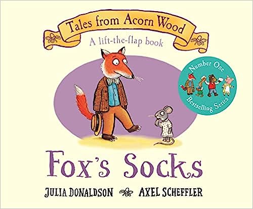 Fox's Socks (Lift the flap board book) by Axel Scheffler, Julia Donaldson Kids Interactive Book