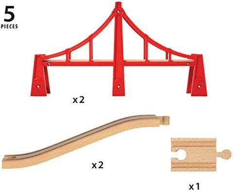 BRIO Double Suspension Bridge 5pcs 3yrs+ - My Playroom 