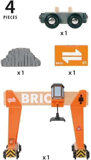 BRIO Gantry Crane 4pcs 3yrs+