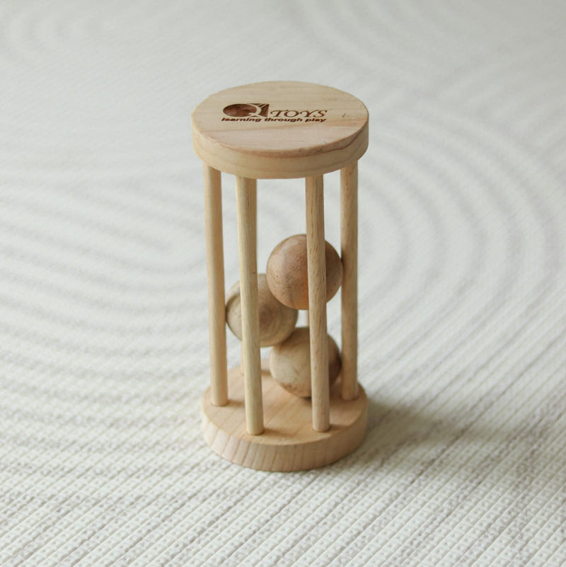 Qtoys Wooden Ball Rattle Baby Toys Baby Gifts Idea 0m+