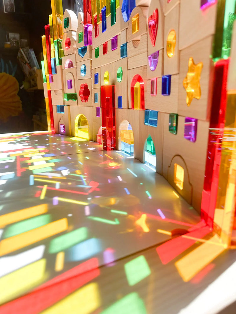 My Little Creator Lucite Bright Cubes 20 pcs Luminous Building Blocks 18m+