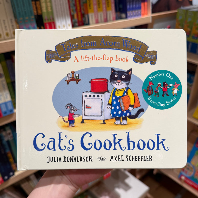 Cat’s Cookbook (Lift the Flap Board Book) by Julia Donaldson Kids Interactive Book