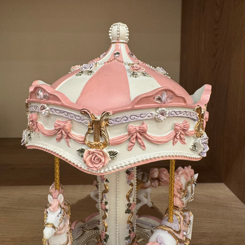 Carousel Music Box Revolving Horse Princess Pink Gifting Ideas Best Seller Most Loved in Store