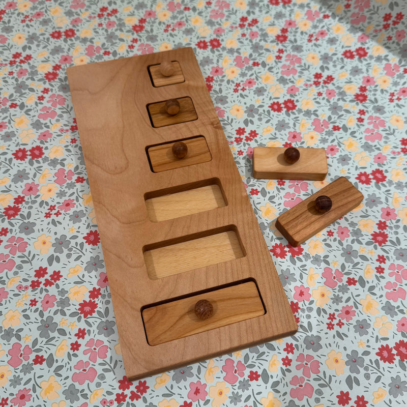 Wooden Story Montessori Long Short Wooden Puzzle Developmental Toys 18m+