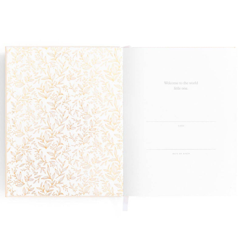 Fox & Fallow Baby Book Buttermilk Baby Journal Keepsake Memory Book (Hardcover)