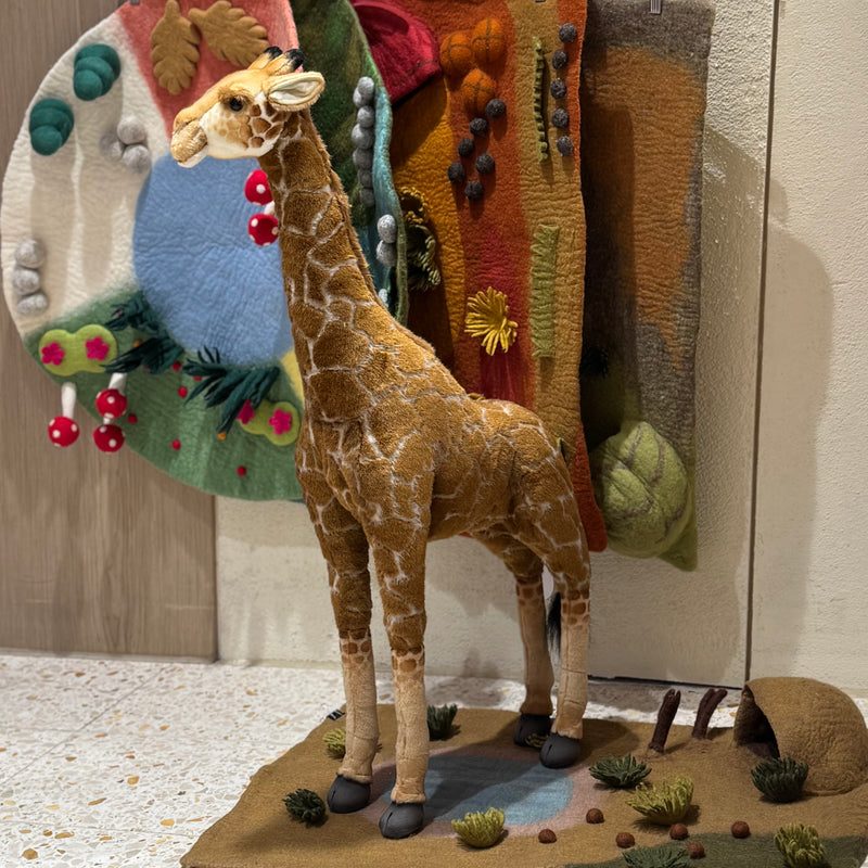 African Giraffe 85cm Large Plush Toy by Hansa Creations Room Decor 3yrs+