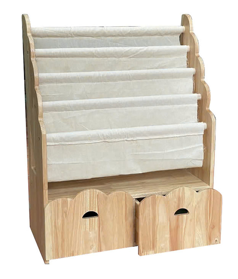 Qtoys 4 Tier Bookshelf & Drawers Kid Storage Furniture (Heavy Shipping)