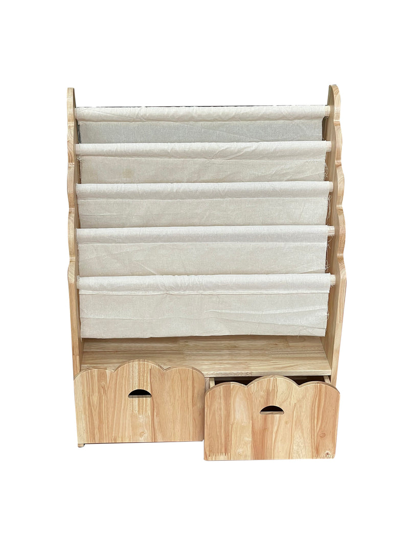 Qtoys 4 Tier Bookshelf & Drawers Kid Storage Furniture (Heavy Shipping)