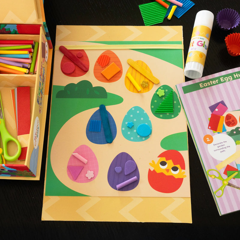 My Creative Box LARGE Easter Collage Sensory Activity Craft Box Art and Craft for Kids Easter Collection 3yrs+