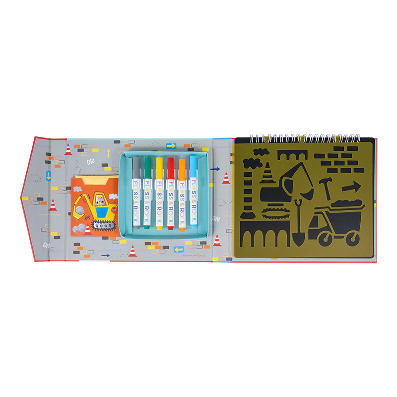 Floss & Rock Chalk Board Sketch Book Construction Art and Craft for Kids 3yrs+
