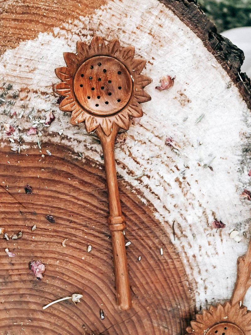 Wild Mountain Child - SUNFLOWER SLOTTED SPOON