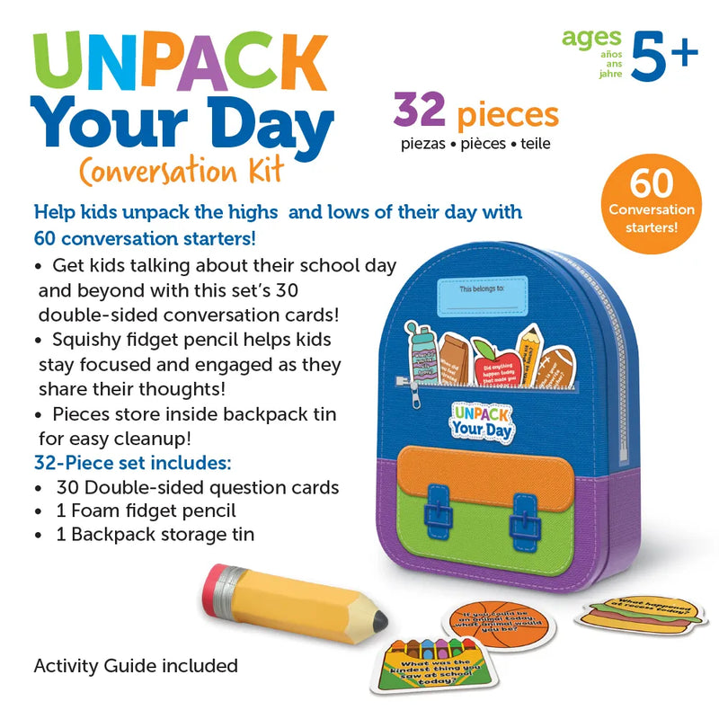 Unpack Your Day Conversation Kit by Learning Resources Social-Emotional Language Early Literacy 5yrs+