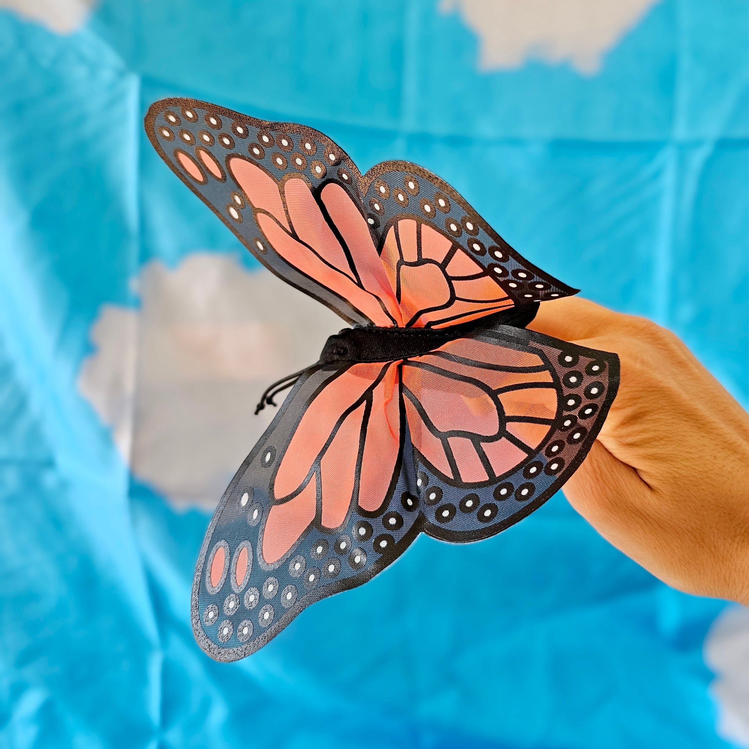 Monarch Butterfly Finger Puppet by Folkmanis 3yrs+ — My Playroom