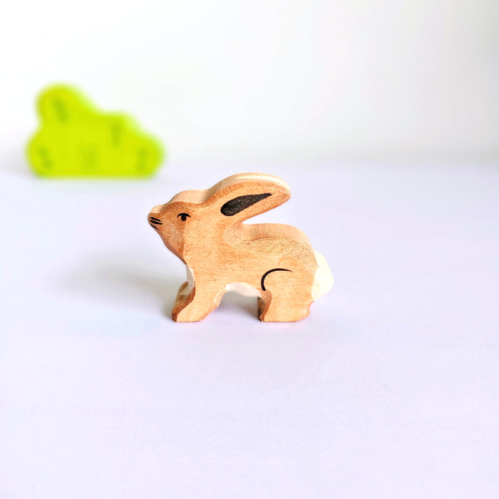 Holztiger Hare Rabbit Small Wooden Woodland & Meadow Animal