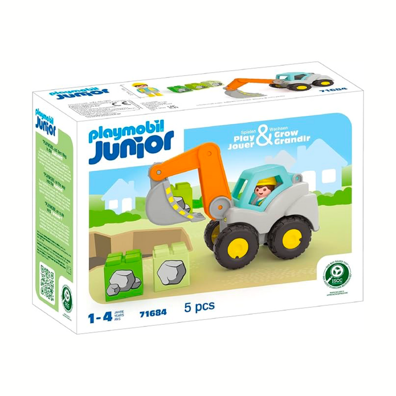 Playmobil Junior Dump Truck Toy Car Toddlers Gift Idea 12m+