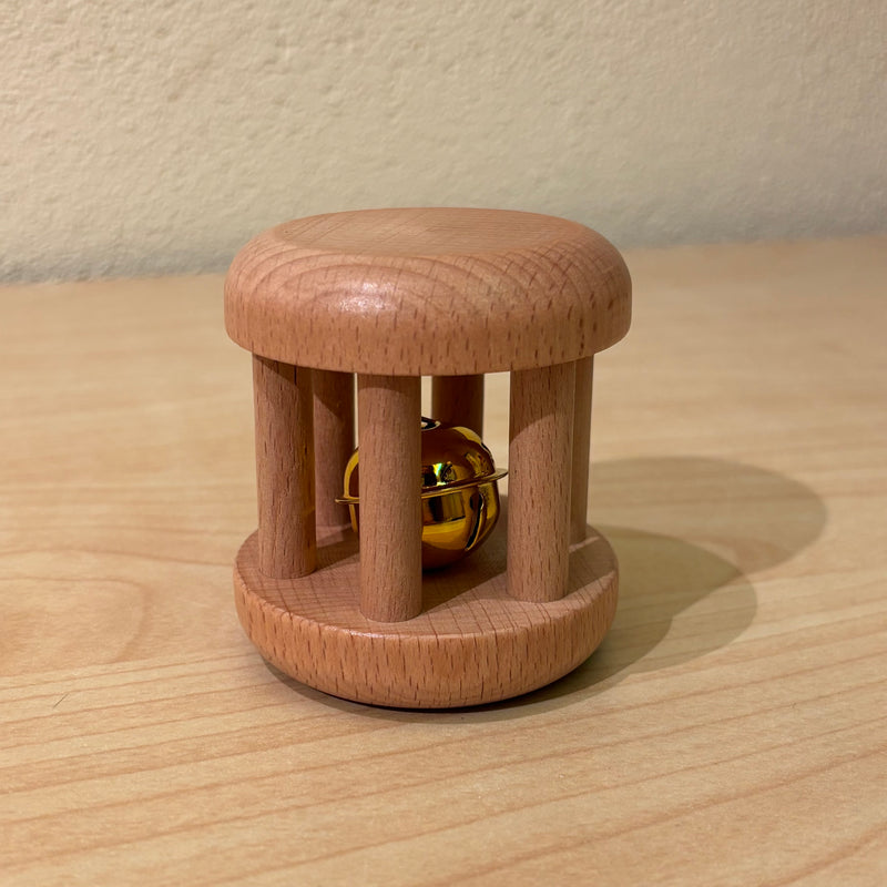 Montessori Infant Cylinder Bell Wooden Sensory Toy for 6m+