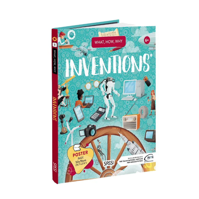 What How and Why Inventions Book and Poster Set by Sassi Science STEM Book 6yrs+